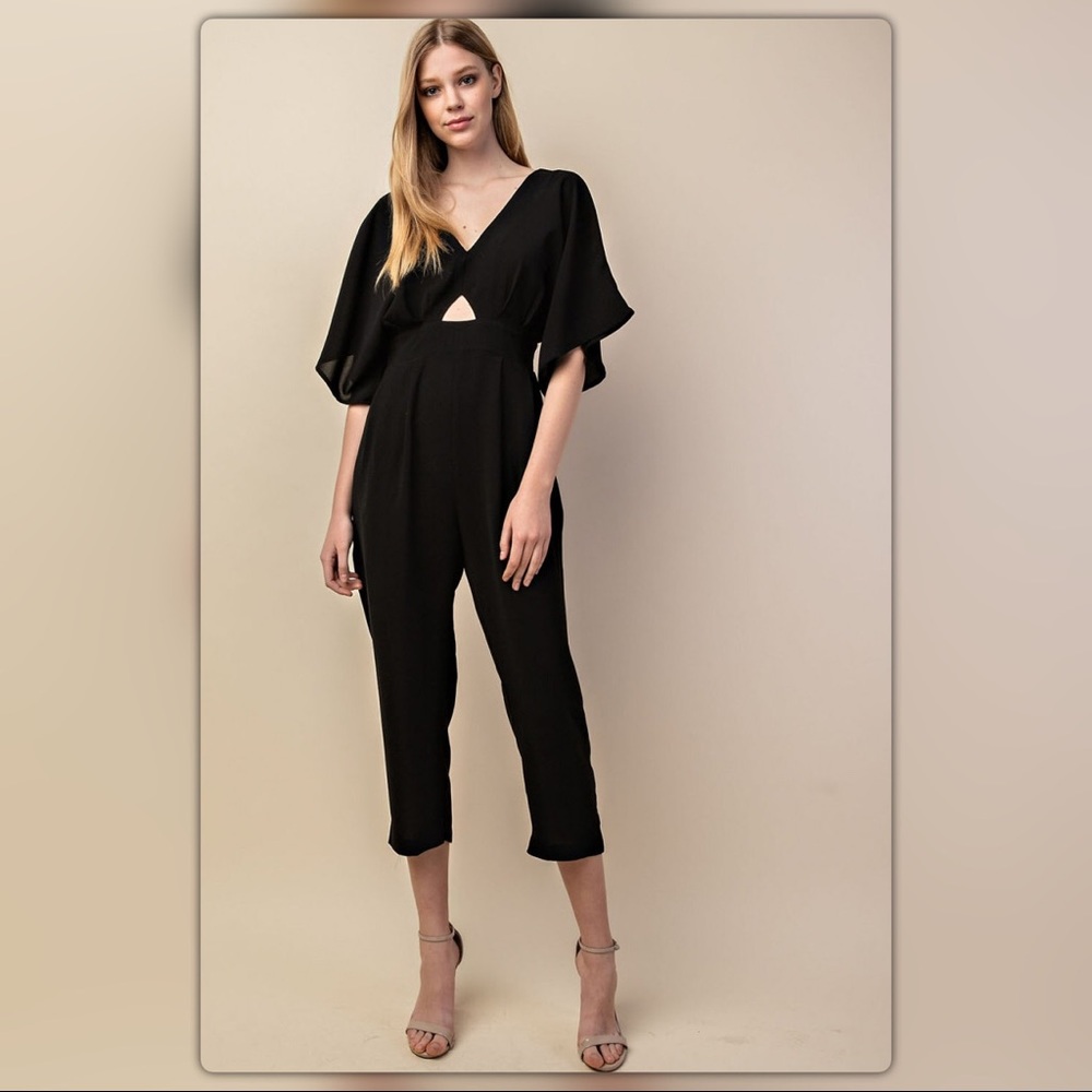 Black cutout Jumpsuit